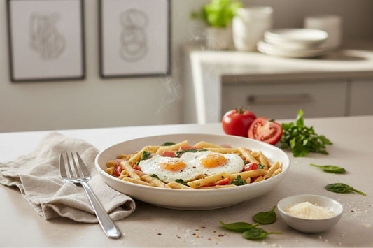 Pasta with Eggs and Veggies