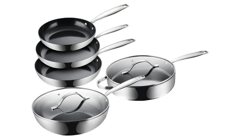 Stainless Steel Black Series - Ceramic Coated Stainless Steel Cookware