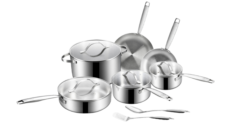 Stainless Steel Series - Tri-Ply Stainless steel, Non-toxic Cookware