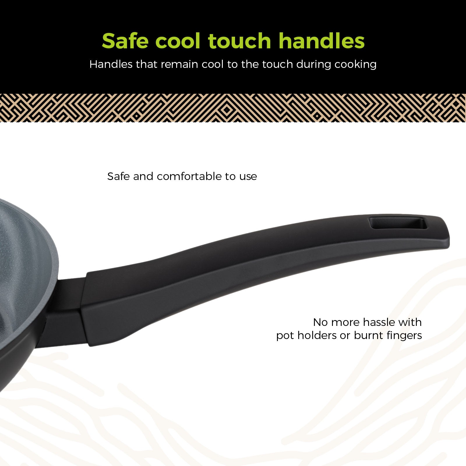 BE | LIVING Delight Series Sauté Pan with Lid – Ø 28 cm – Black
