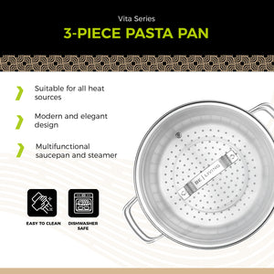 ecomposer-3Pcs Pasta Pan 