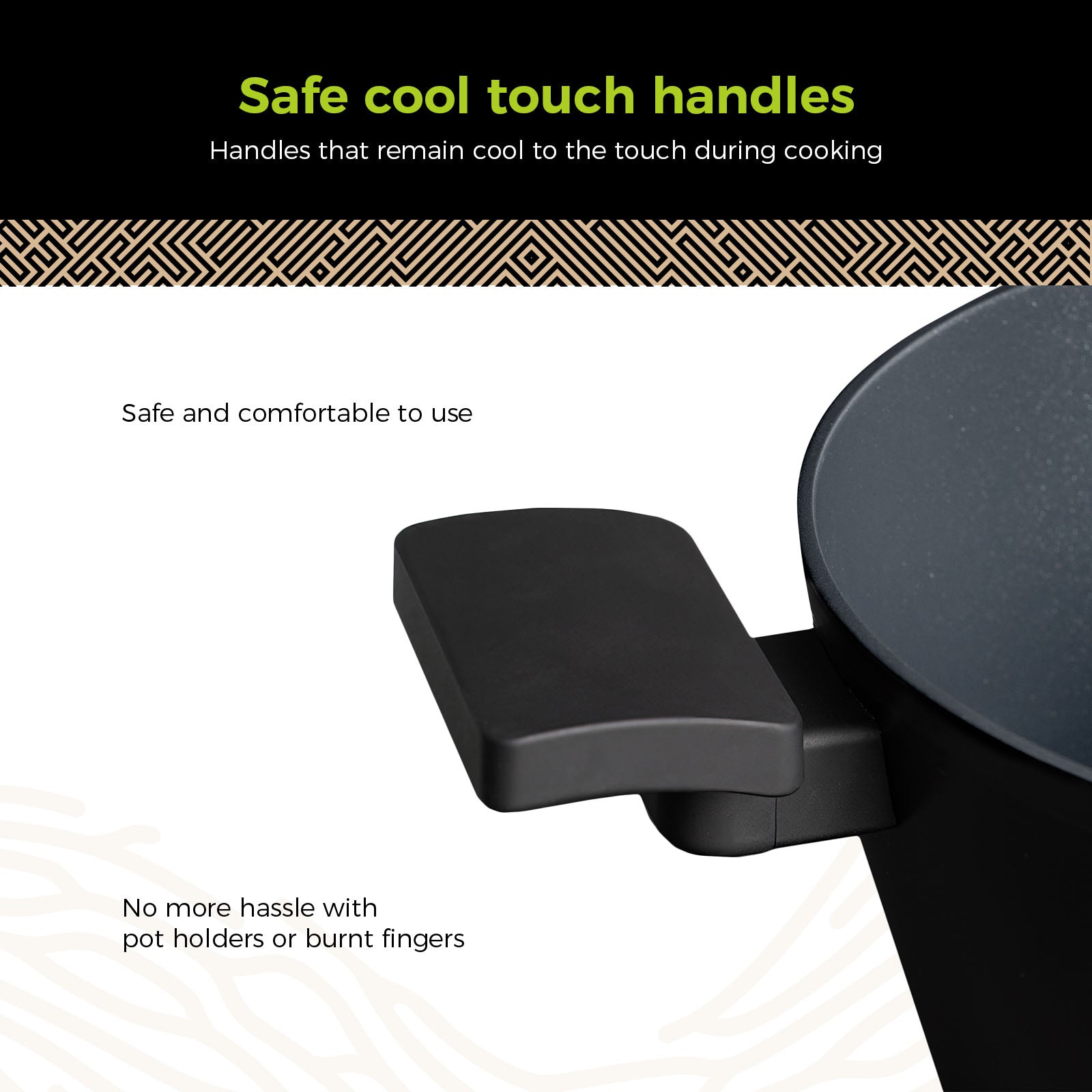 BE | LIVING Delight Series Casserole with Lid – Ø 24 cm – Black