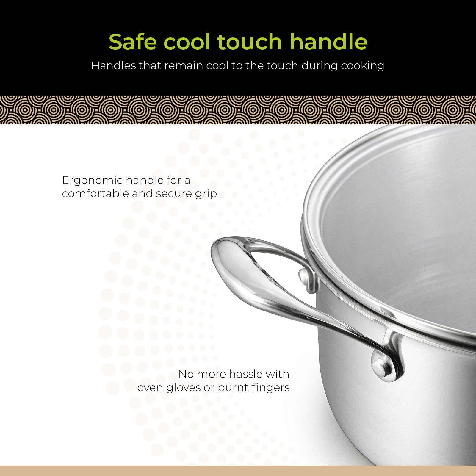 BE | LIVING CIRCLAD Series 5-Quart Hybrid Nonstick Casserole with Lid 9.5"
