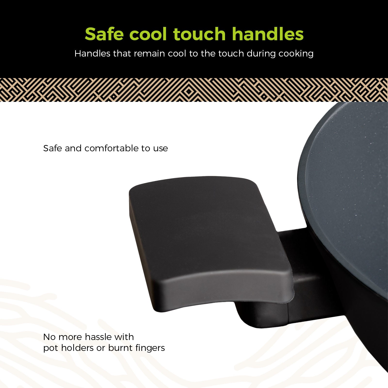 BE | LIVING Delight Series Low Casserole with Lid – Ø 28 cm – Black
