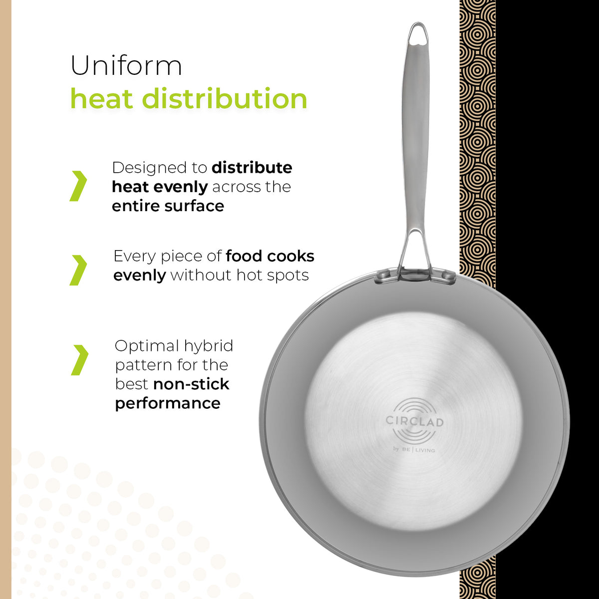 BE Living CIRCLAD Series 12-Piece Nonstick Cookware Set