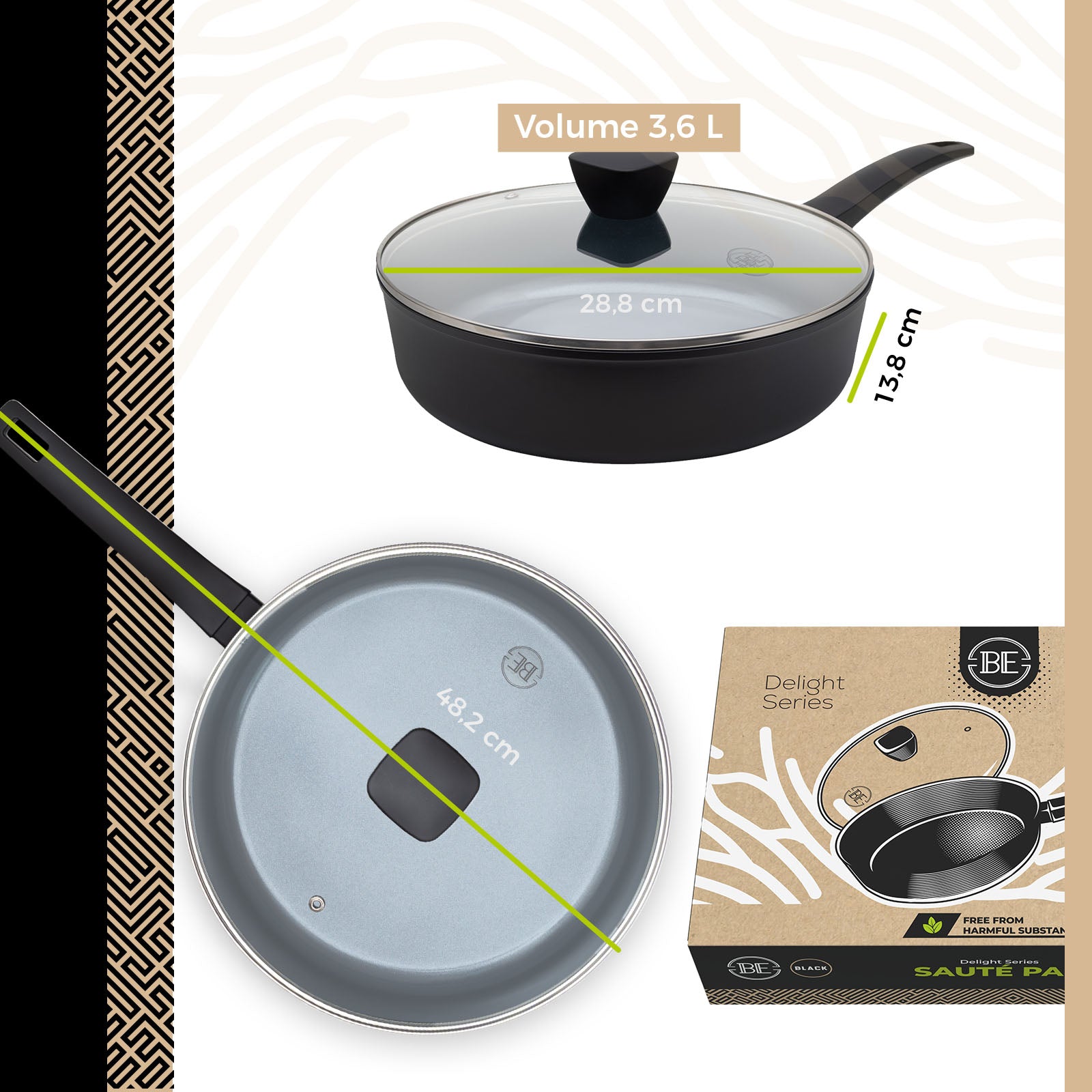 BE | LIVING Delight Series Pan Set - 6 Pieces