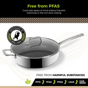 BE Living Eon Series Sauté Pan with Lid 5 qt / Ø 11" (Titanium)